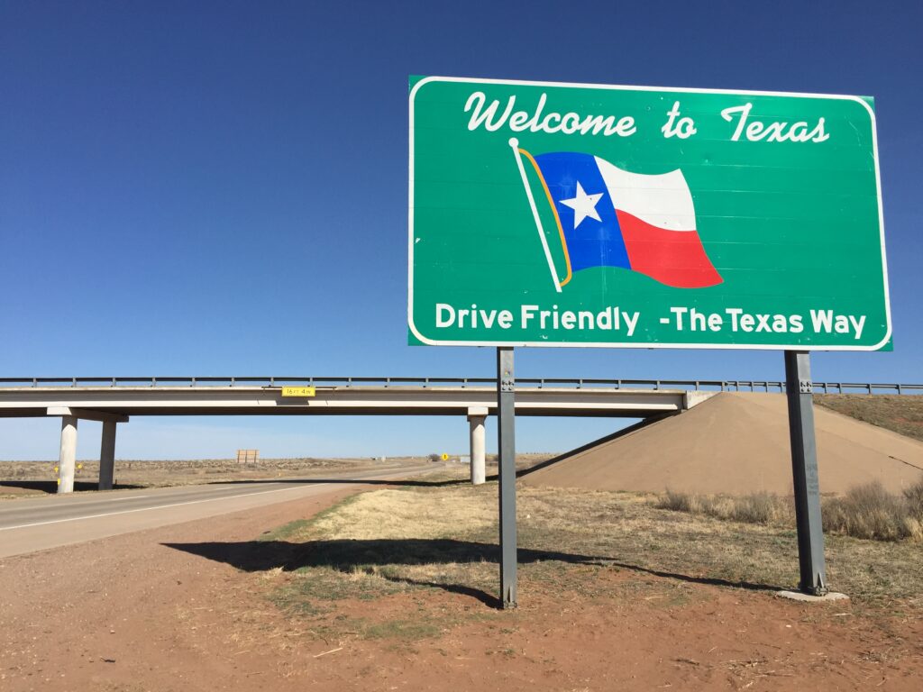 welcome to texas sign